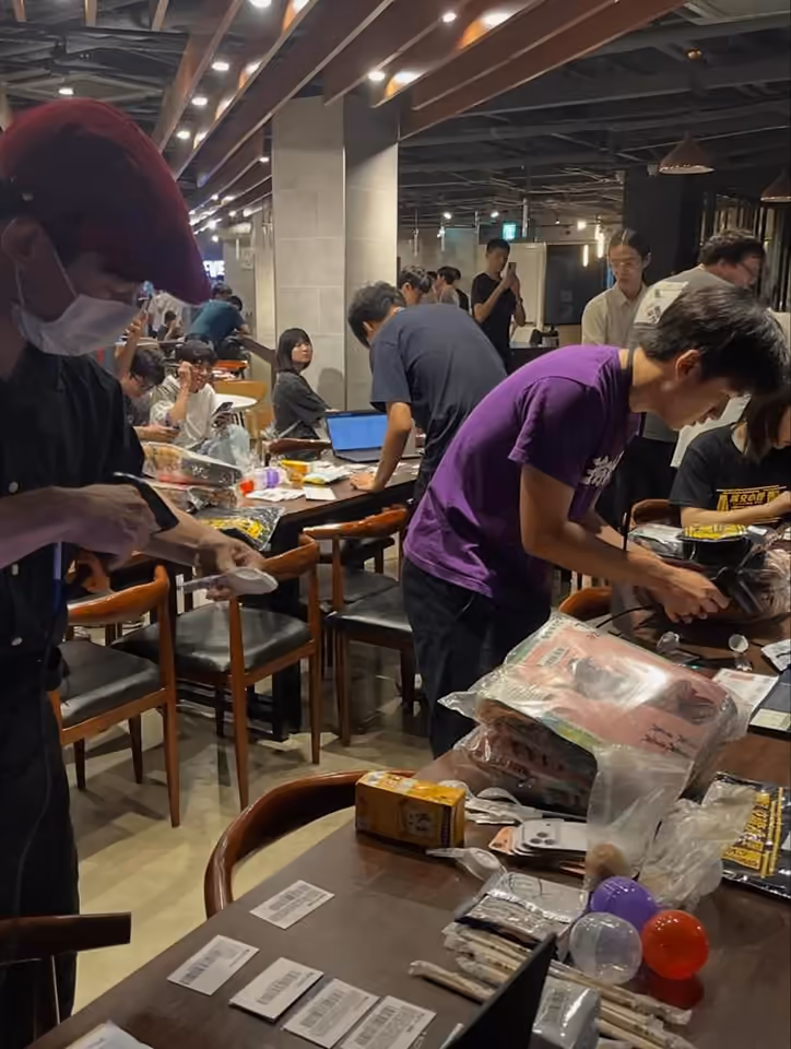 刷條碼競速比賽畫面
